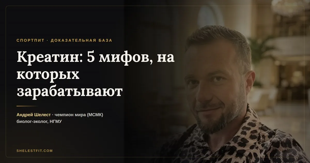 Креатин: что реально доказано, а что миф