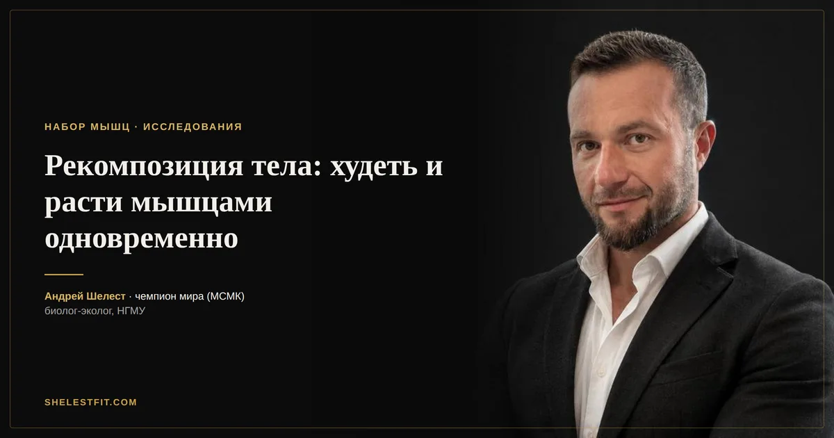 Рекомпозиция тела: можно ли одновременно худеть и расти мышцами