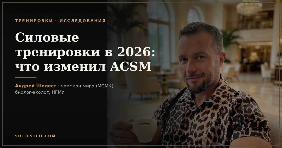 Силовые тренировки в 2026: что изменил ACSM